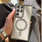 Stone magsafe case with camera protection for Samsung