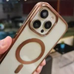 Metal Bumper Magsafe Compatible Hard Case For iPhone