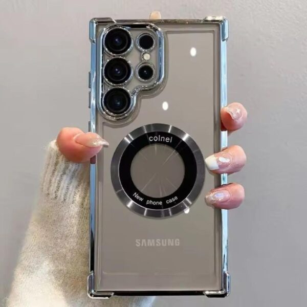 Colnel Transparent Bumper Case With Camera protector for -Samsung