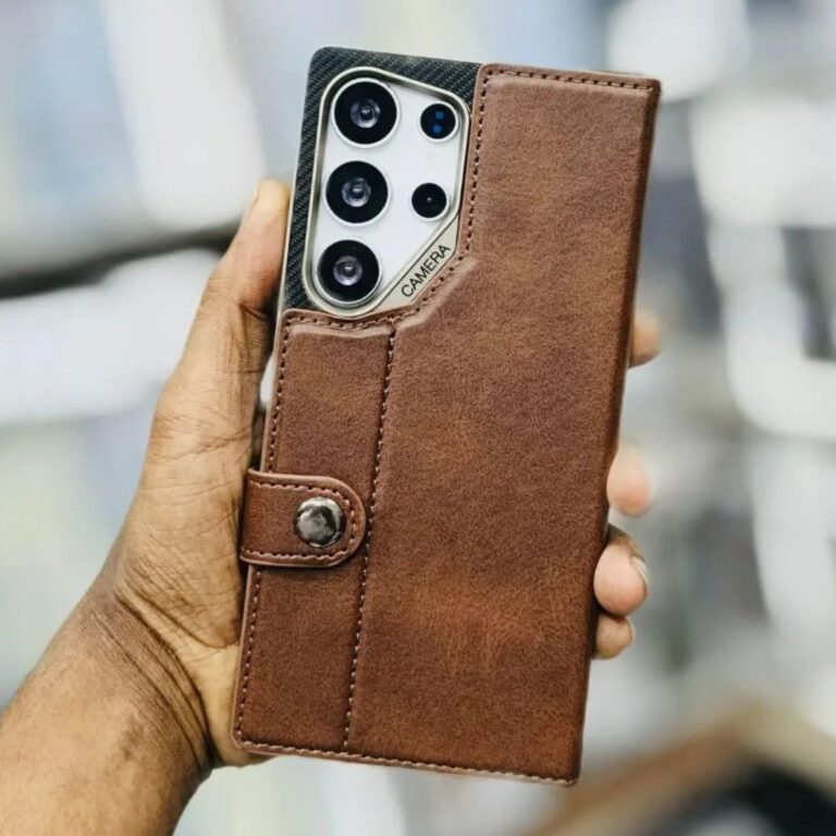 Genuine Attach Wallet Leather Case for- Samsung