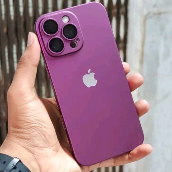 Ultra Slim Poly Carbonate PC Case for iPhone With Camera Protector- Purple