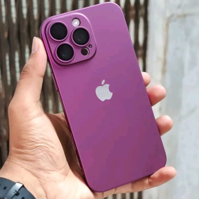 Ultra Slim Poly Carbonate PC Case for iPhone With Camera Protector- Purple