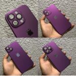 Ultra Slim Poly Carbonate PC Case for iPhone With Camera Protector- Purple