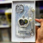 Pearl Rhinestone Bracelet Phone Case With Camera Protector For iphone - Image 2