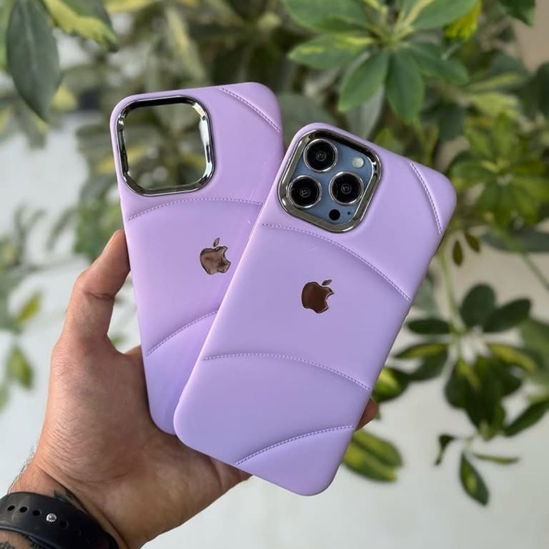 Trendy Puffer Slicone Case For iphone