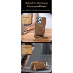 Jinduka Premium PU Leather Magsafe Supported Kickstand Case For-iPhone