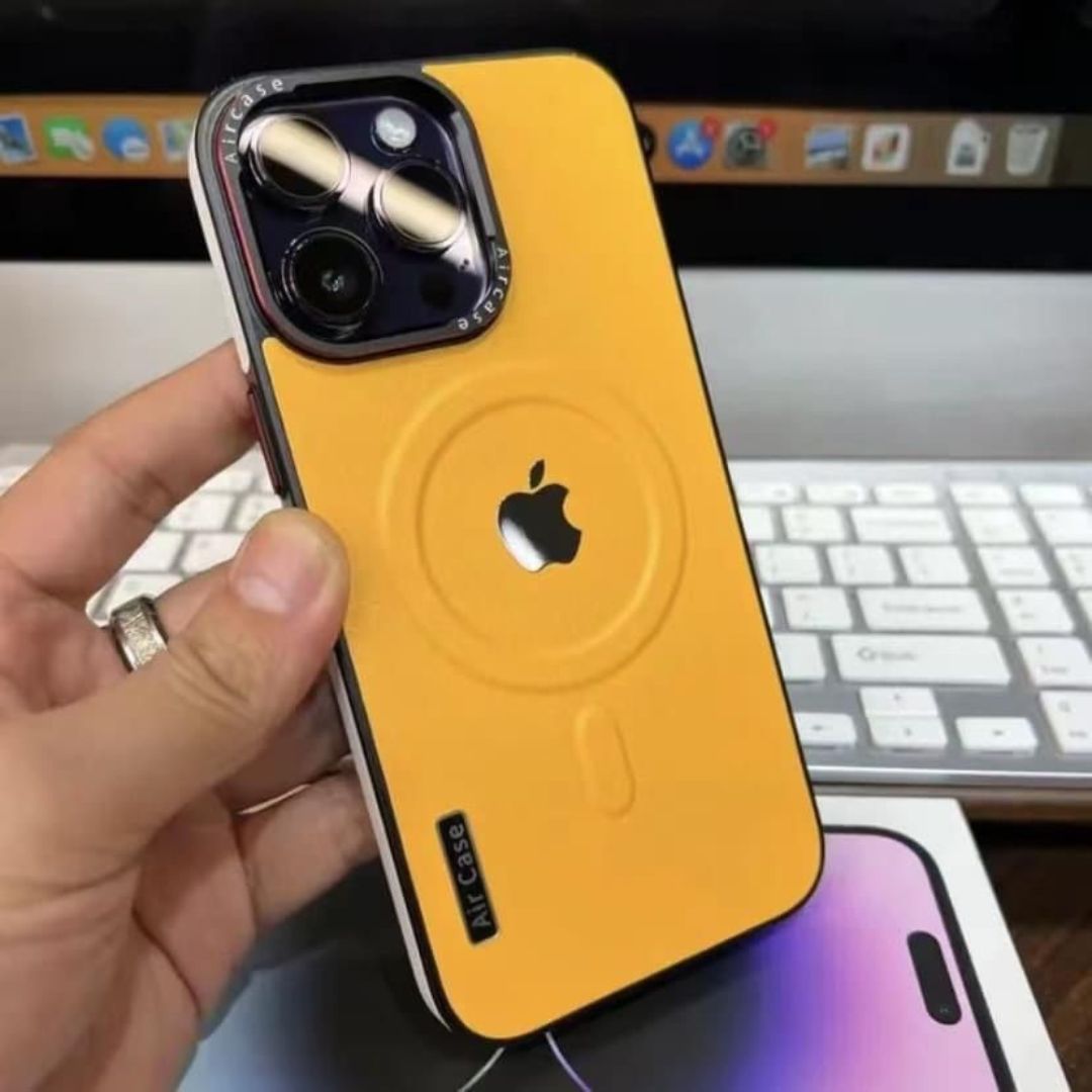 Luxury Matte Leather Magnetic Case For iphone - Image 4