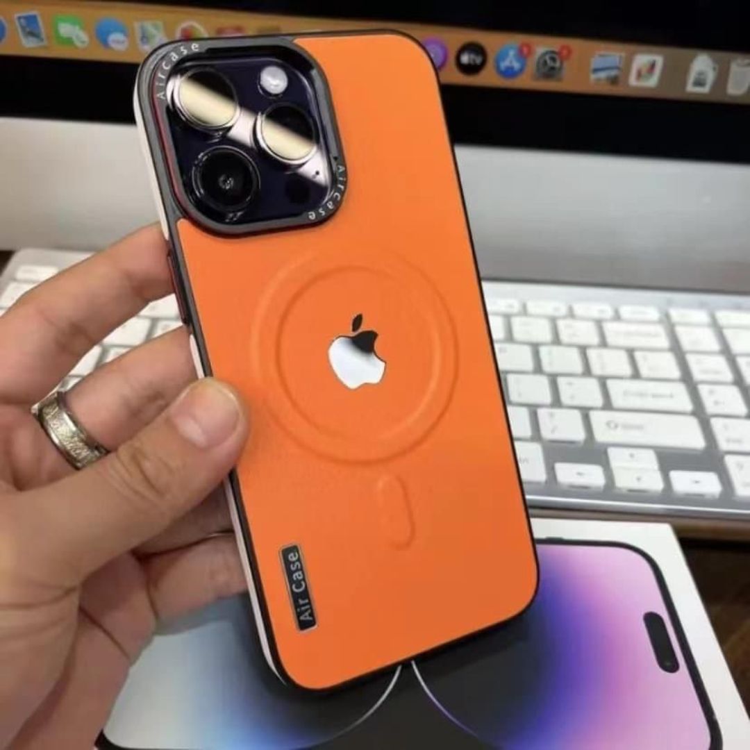 Luxury Matte Leather Magnetic Case For iphone - Image 3