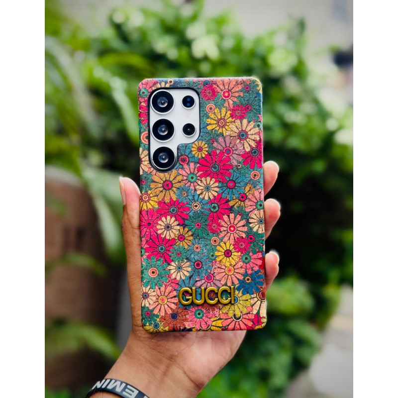 World Famous Branded Floral Print Gucci Style Case for- Samsung Galaxy