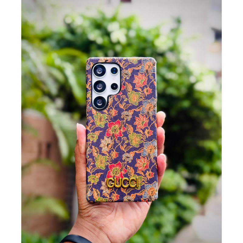 World Famous Branded Floral Print Gucci Style Case for- Samsung Galaxy - Image 2