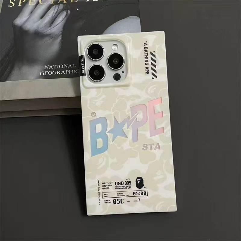 Fashion Laser Squre Shape Branded Case For iPhone - Image 2