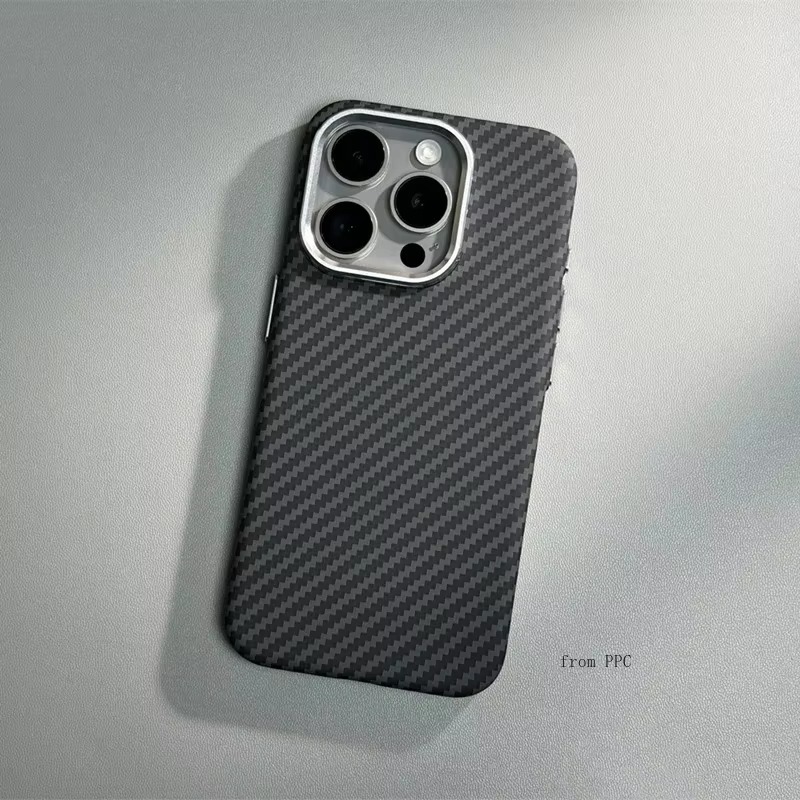LUXO Life Carbon Fiber Texture Matte Bumper Case For-iphone