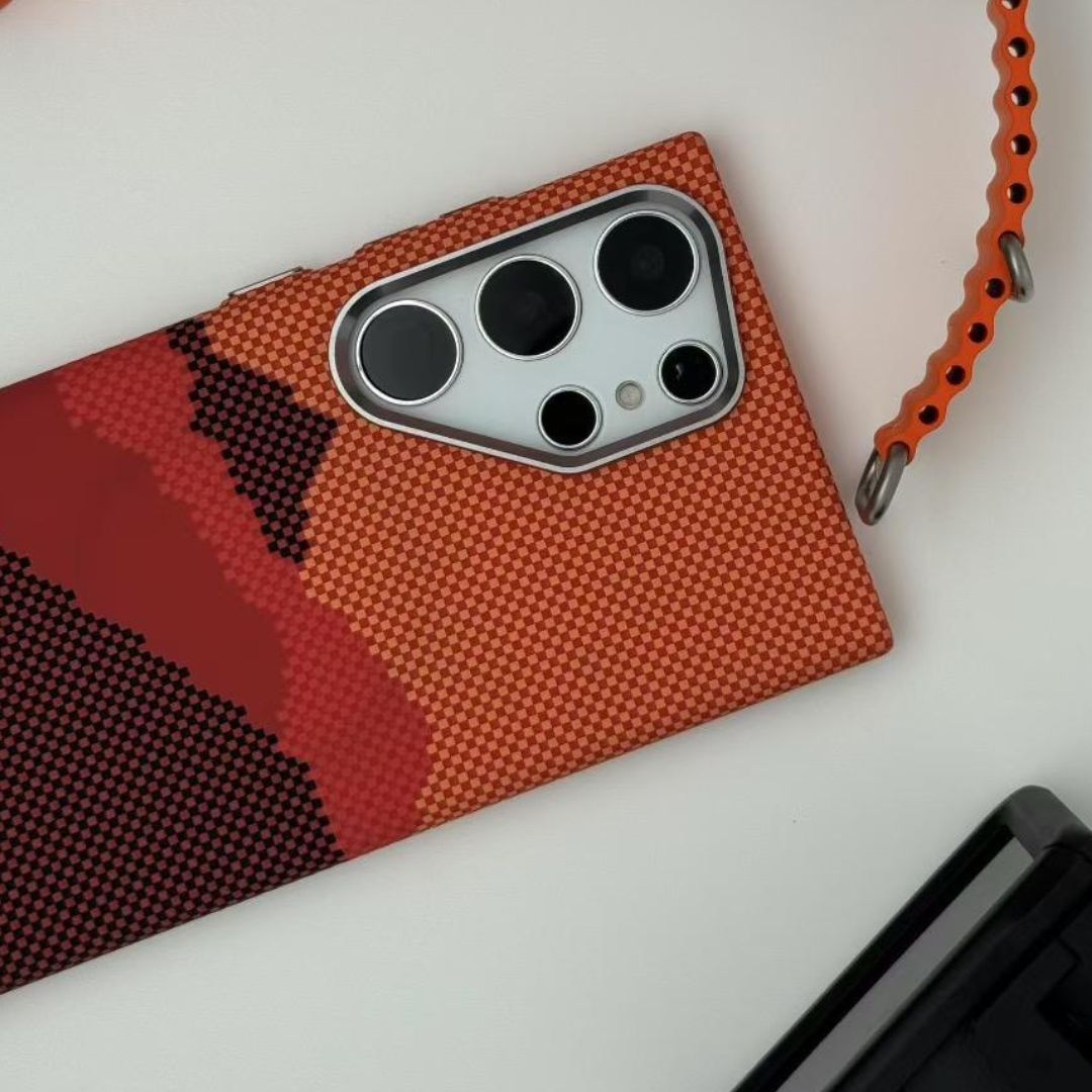 LUXO Life Carbon Fiber Texture Matte Bumper Samsung Case