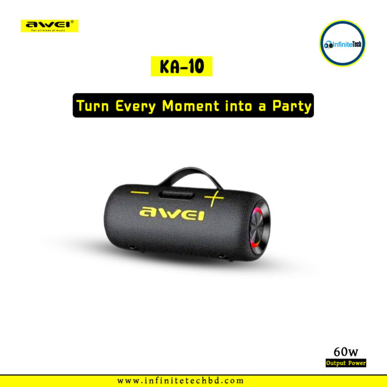 Awei KA10 60W Outdoor Portable Bluetooth Speaker with RGB Light