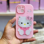 Trendy Mirror Hellokitty Case WIth Pop-socket For iphone - Image 6