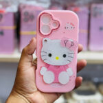 Trendy Mirror Hellokitty Case WIth Pop-socket For iphone - Image 5