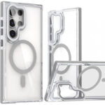 Anti Yellow Crystal Clear Camera Stand Windows Protective Case For Samsung - Image 2