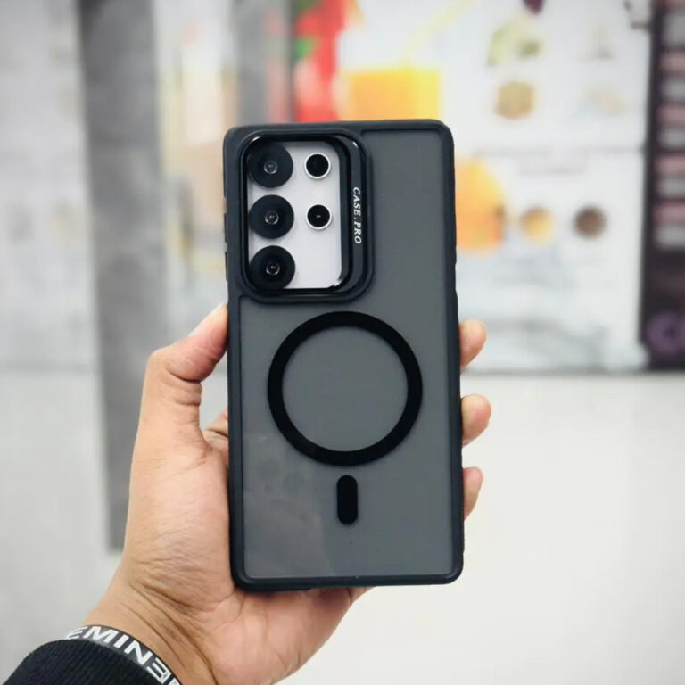 Magsafe Magnetic Camera Glass Protector Stand Case for Samsung